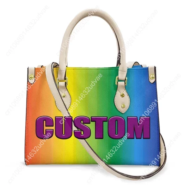 2023 Hot Sale Ladies Hand Bags Kawaii Pug Pattern Leather Handbags for Women Black Shoulder Strap Tote Bag Female Casual Bags