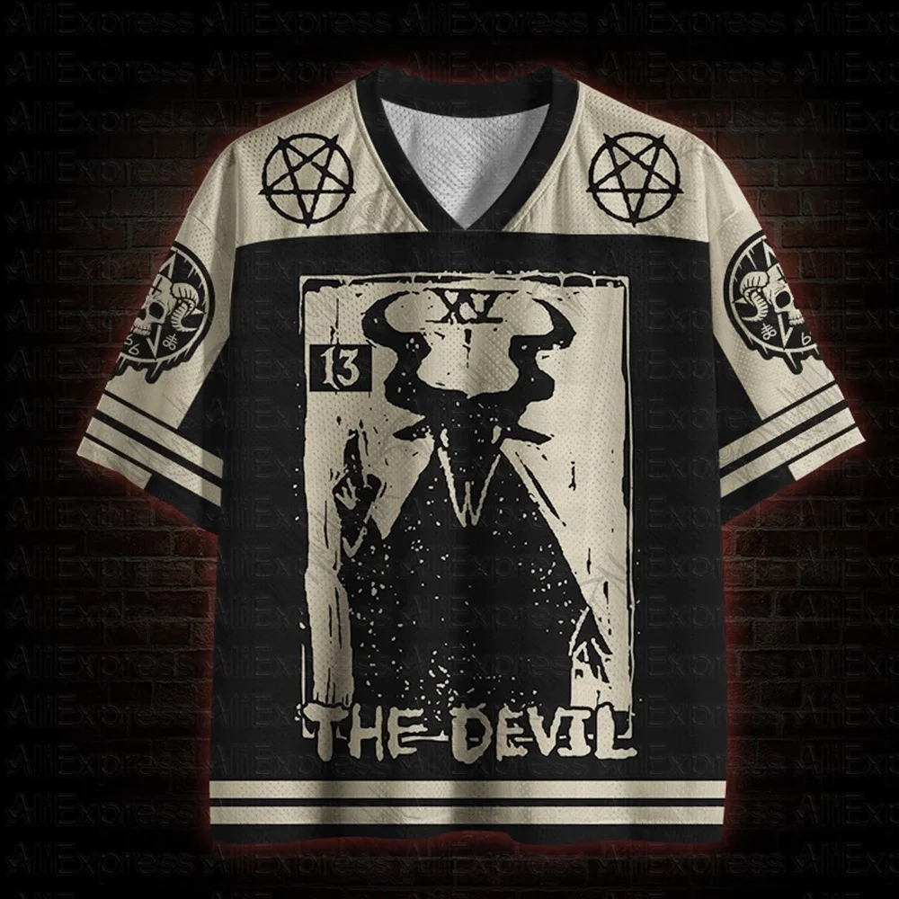 2026 New Movie Sports Fashion Adult and Children's Short Sleeve V-neck Street Eye Clothing Gothic Style Horror Fans Gift