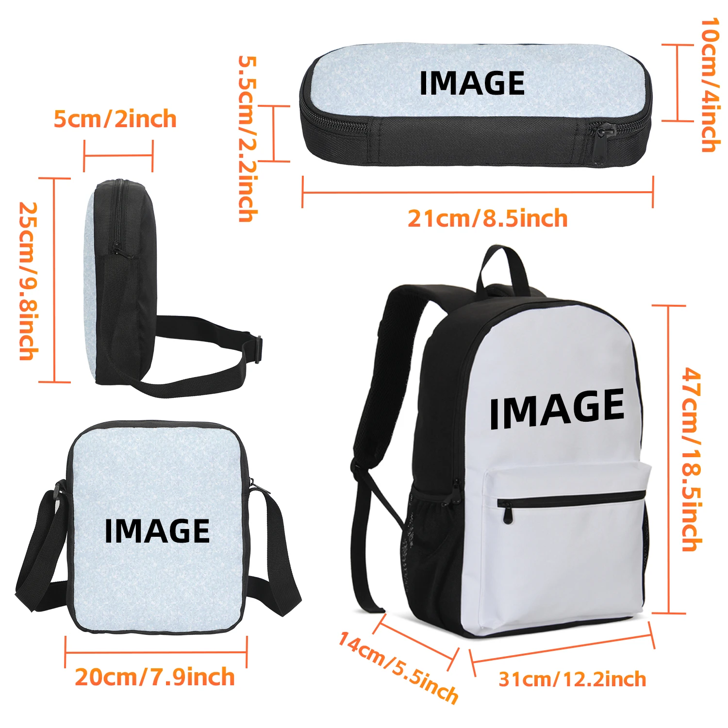 점심 가방/어깨 가방, 연필 가방, 소년 소녀를위한 가방 최고의 선물과 Undertal 어린이 학교 배낭