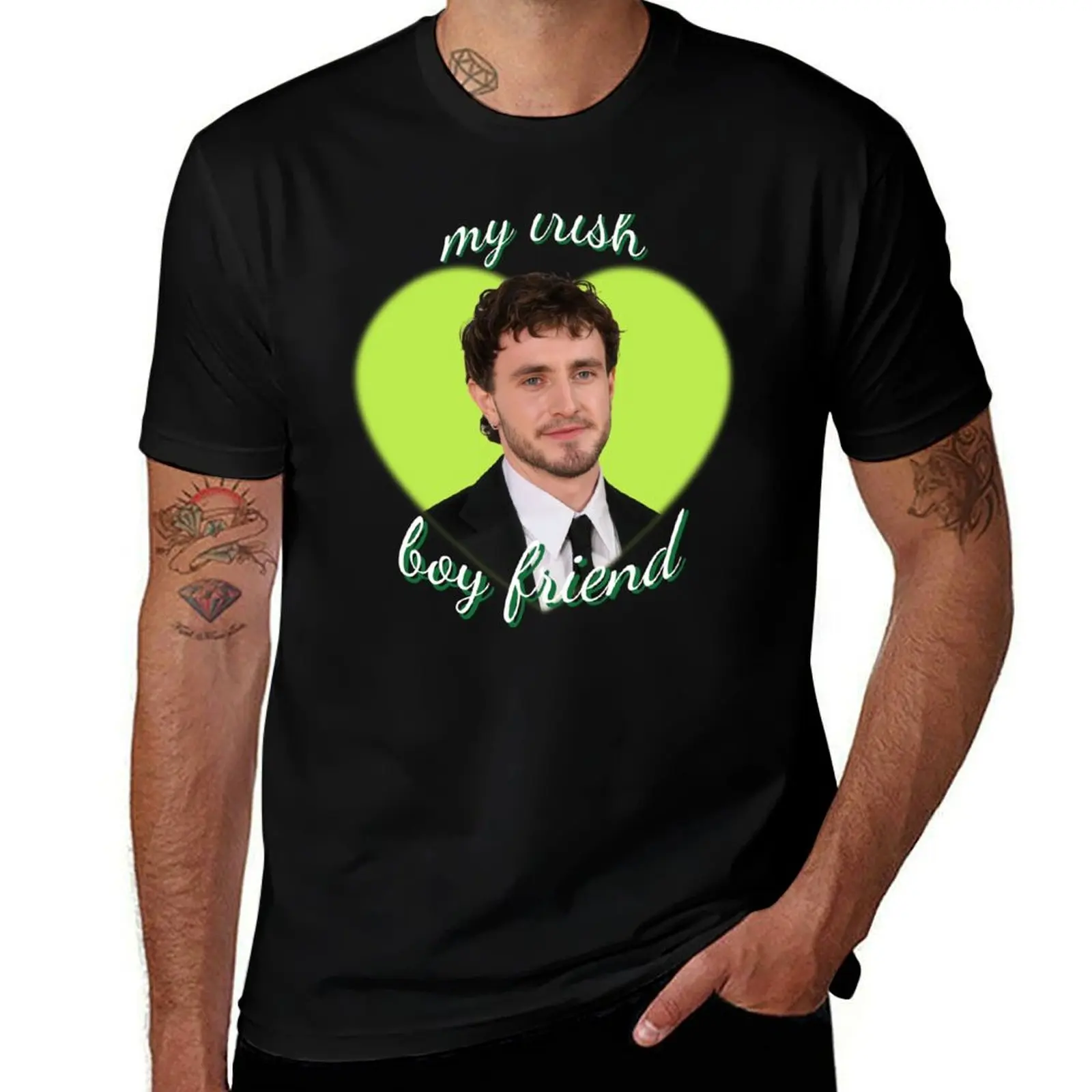 

Paul Mescal My Irish Boyfriend T-Shirt heavyweights graphics summer 2025 tee shirts for men