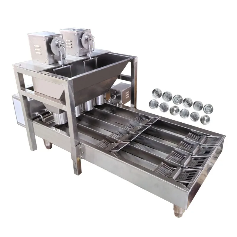 Large output donut machine, multi-mold forming machine
