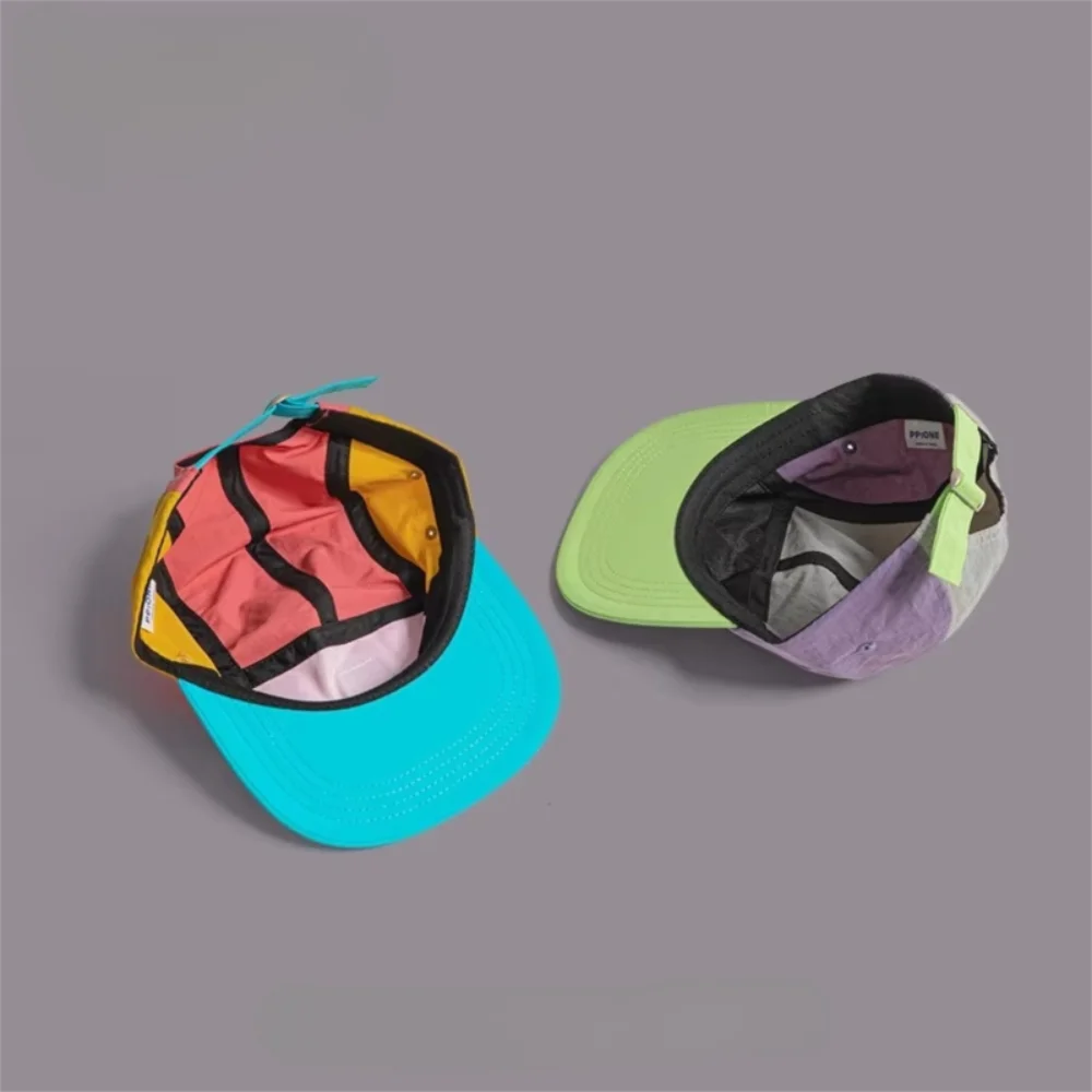 Casual Japanese Style Hip-hop Hats 5 Panel Quick-drying Flat Brimmed Baseball Cap Breathable Thin Sunscreen Hat Unisex