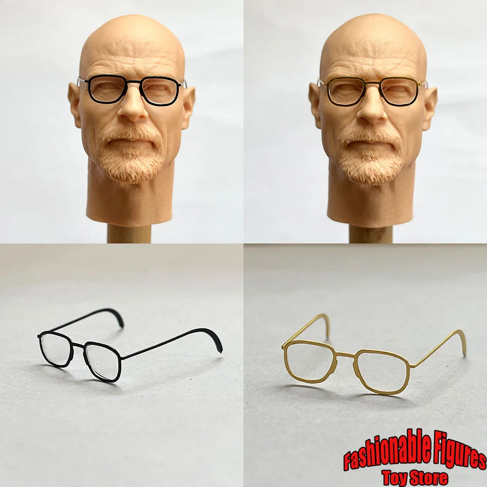 

1/6 Scale Soldier Mini Glasses Retro Square Glasses Teacher Super Hero Dolls Accessory For 12"Action Figure Body Model Toys
