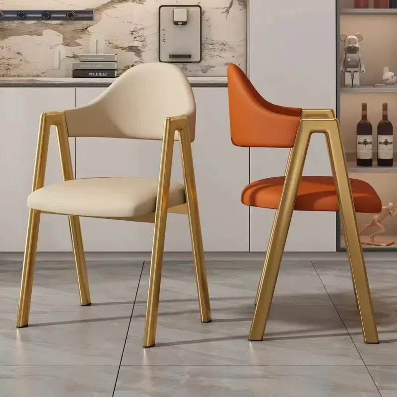 Light luxury dining chair, home leisure back chair, simple modern stool