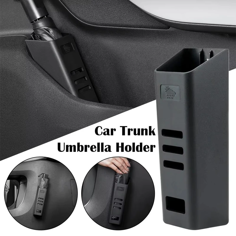 Umbrella Organizer Multi-Purpose Car Rain Umbrella Storage Box Cup Bottle Holder Storage Rack Car Interior Accessories
