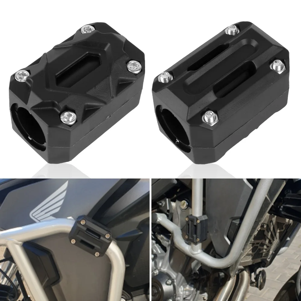 Engine Bumper Guard Blocks Fit for 22/25/28mm Decorative Block Crash Bar for Honda Motorcycle Engine Guard Protector