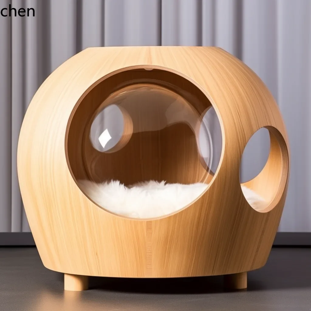 Tmall Nest Four Seasons Semi-Closed Security Removable and Washable Kitten Avoidance Bed