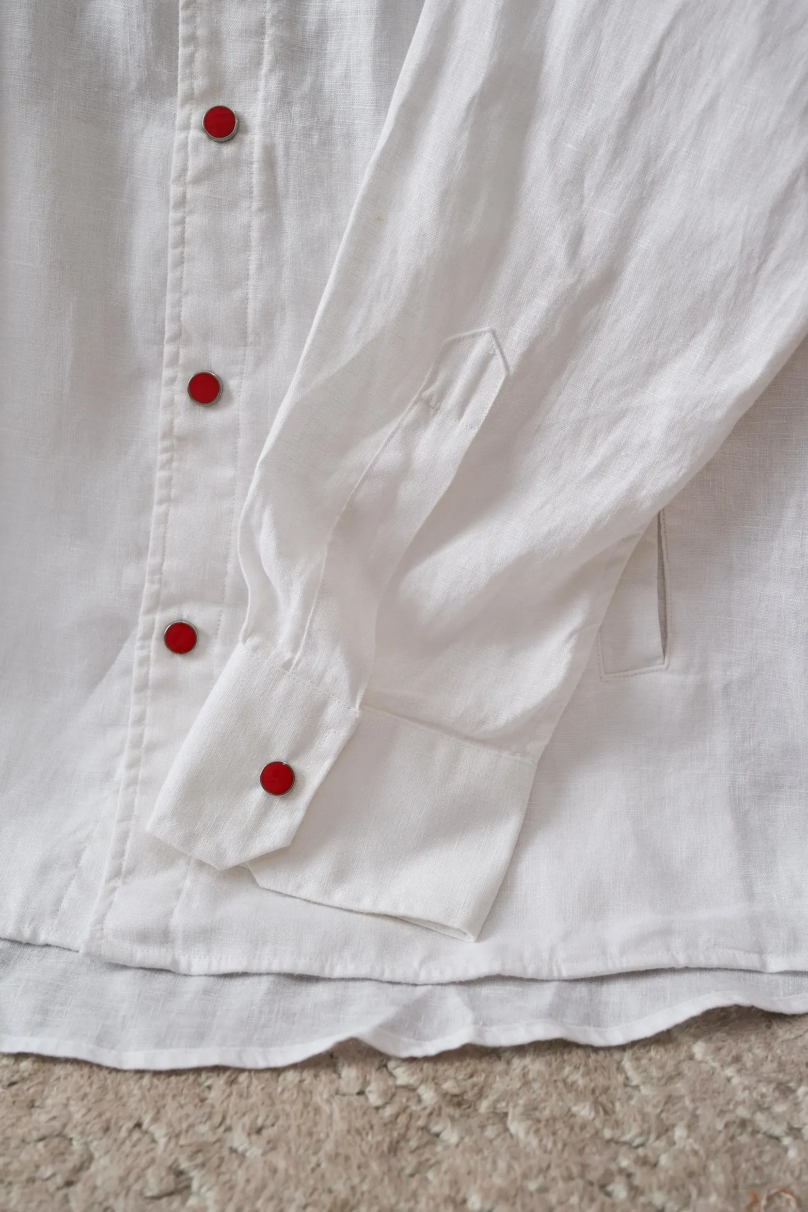 

Kiton 100% Linen Hooded Shirt Jacket 25ss