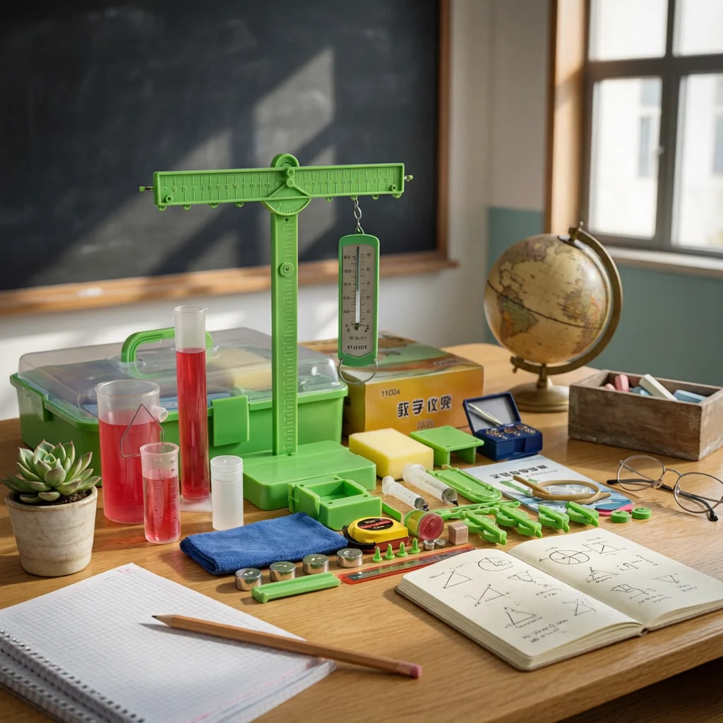 Mechanics Experiment Kit with Storage Case Hands-on Portable Basic for Middle School Students, Science Laboratory