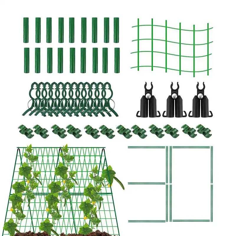 

Cucumber Trellis For Raised Bed Metal Arch Vegetable Support Raised Bed Trellis Tall Gardening Frame With Buckles For Growing