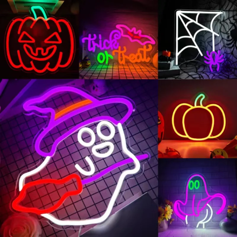 

Witch Hat Neon Sign USB Powered Led Neon light sign Wall Decor for Game Bedroom Home Bedroom Decor Halloween Party Gifts
