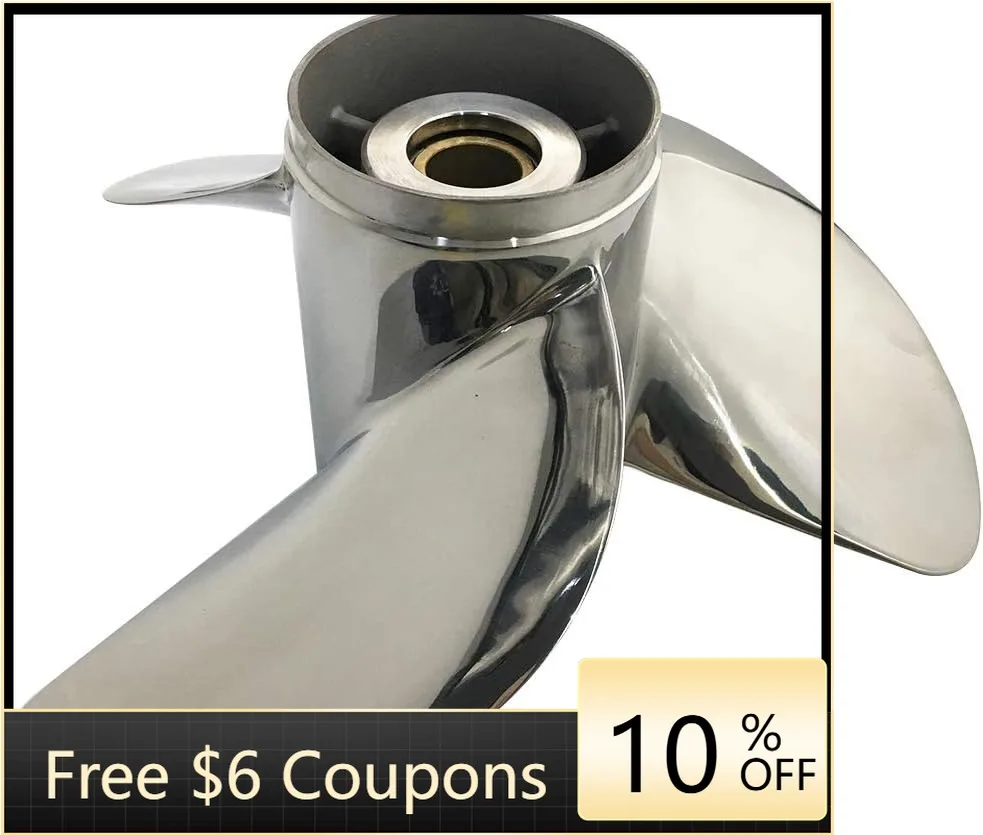

ffb 300-350 Outboard Propeller 3 Blades 17 Tooth Stainless Steel New OEM 6AX-45976-20-00 Bearing Marine Hardware