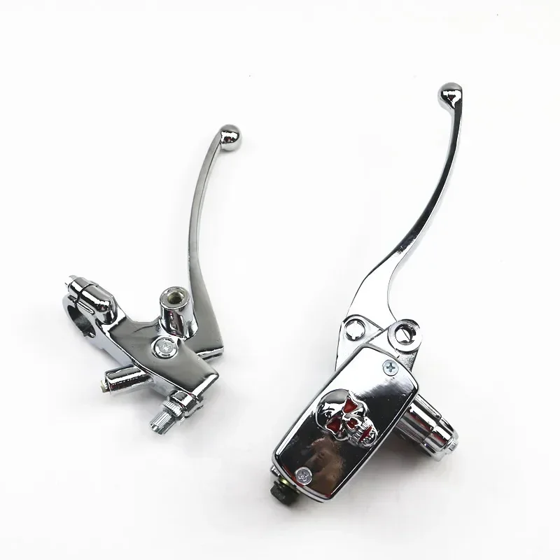

Red Skull 7/8" Handlebar Brake Clutch Lever for Harley Honda Kawasaki Suzuki Custom CB