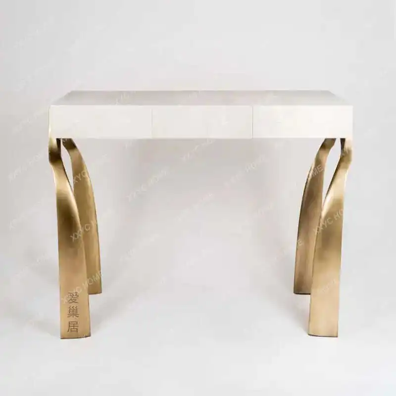 

AAItalian Light Luxury Simple Entrance Table Creative High-end Modern Style End View Table Villa Entrance Table