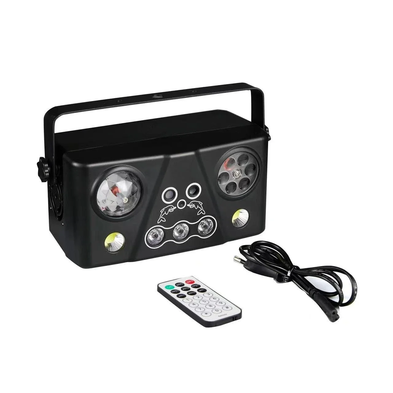 

RGB beam of light spotlight led light bar concert concert voice-activated remote control red and green magic ball