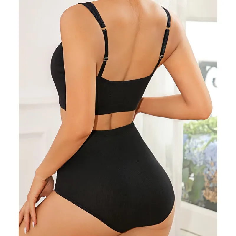 Underwear suit adjustable ladies' vest-type bra without steel ring and breathable thread