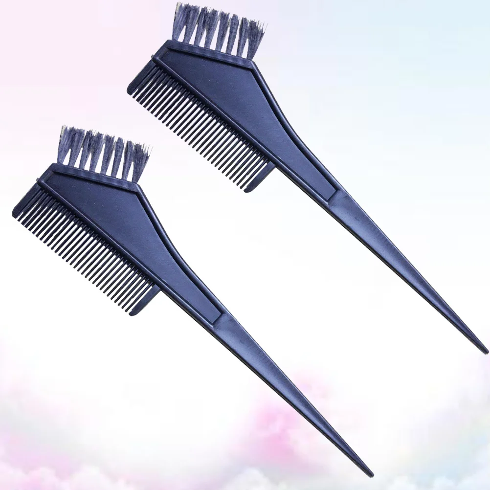2 pezzi spazzola per tintura per capelli pettine per tintura design delicato facile da usare impugnatura ferma per salone di parrucchiere spazzola per tintura per capelli