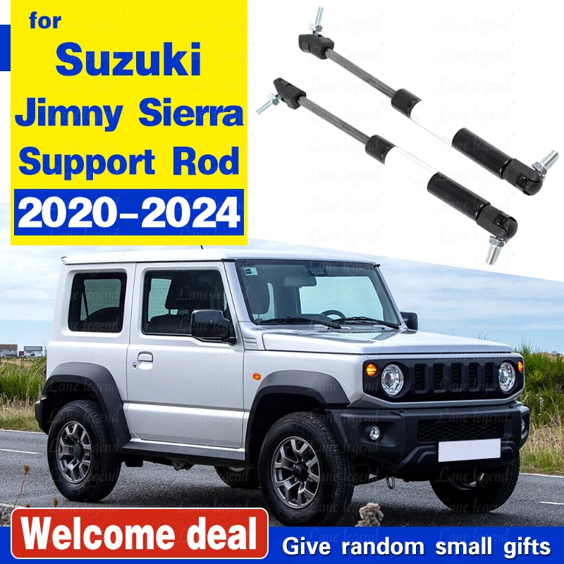 

Автомобильные стойки капота для Suzuki Jimny Sierra 2020 2021 2022 2023 2024, гидравлический стержень, пружинный амортизатор, Стайлинг, автомобильные аксессуары