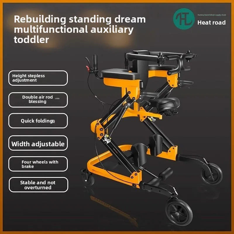 

Elderly Stroke Hemiplegia Walker Stick Standing Paralysis Lower Limb Training Rehabilitation Equipment for Amputees