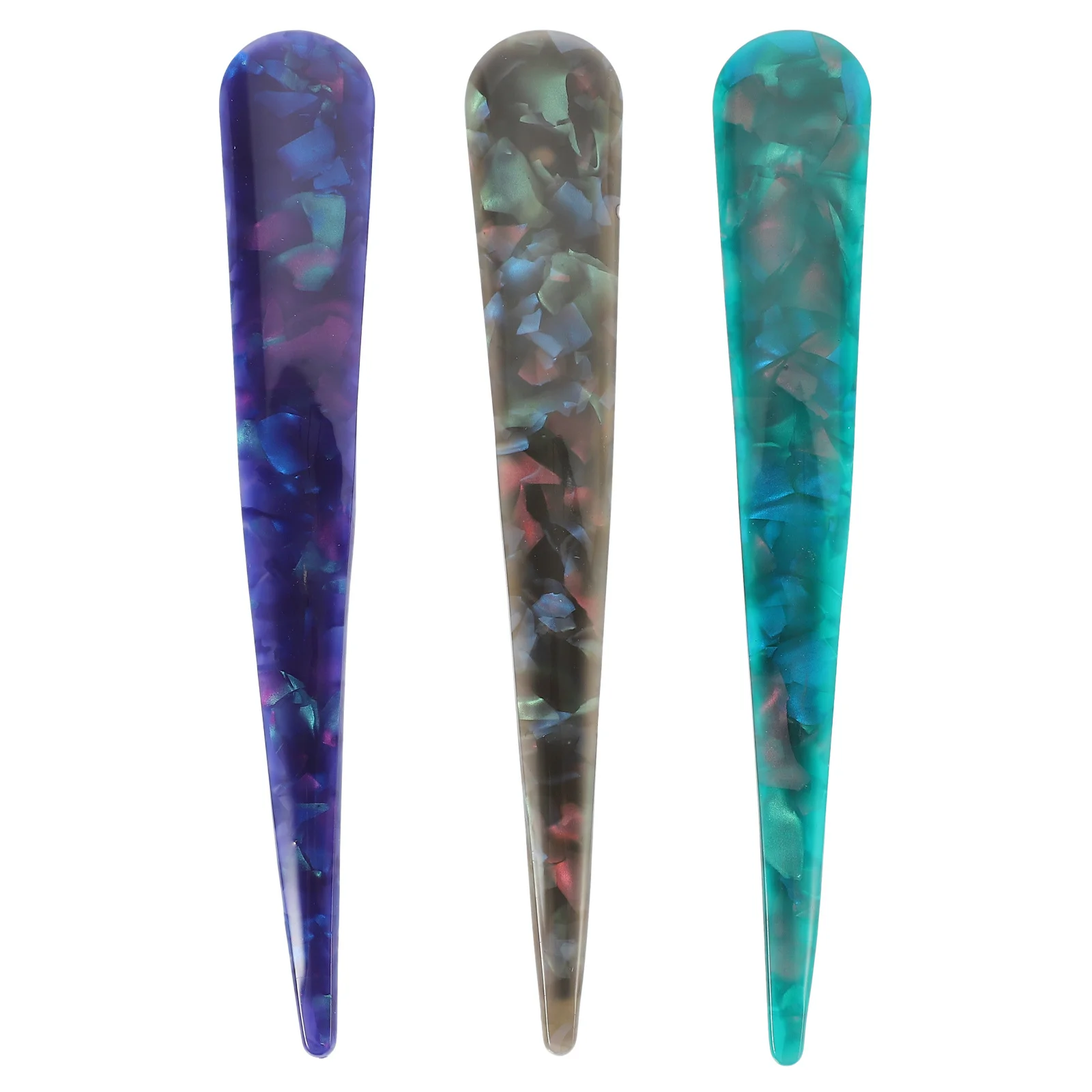 

3Pcs Women Hair Accessories Acrylic Hair Clips Large Barrettes Vintage Style Pins for Party Wedding Prom Photo Shoots