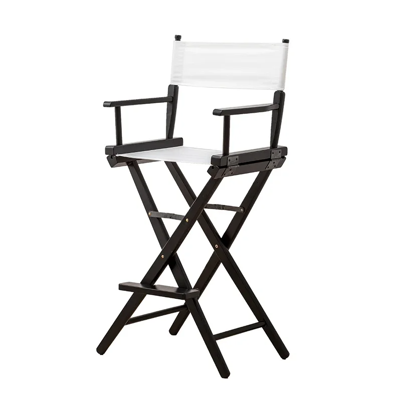 High Leg Foldable Artist Director Chair, Lightweight Portable Makeup Chair, Photography Accessories, Comfortable Furniture