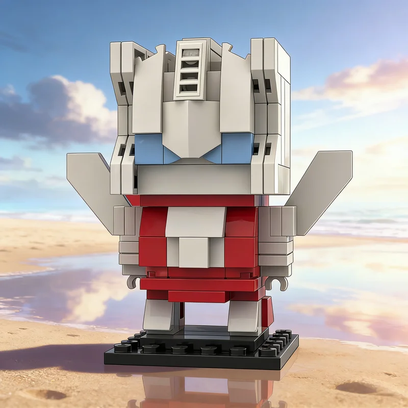 

136pcs MOC Brickheadz Strafe Technobots Model Building Blocks Construction DIY Creative Toy Idea Christmas Gift Education Brick