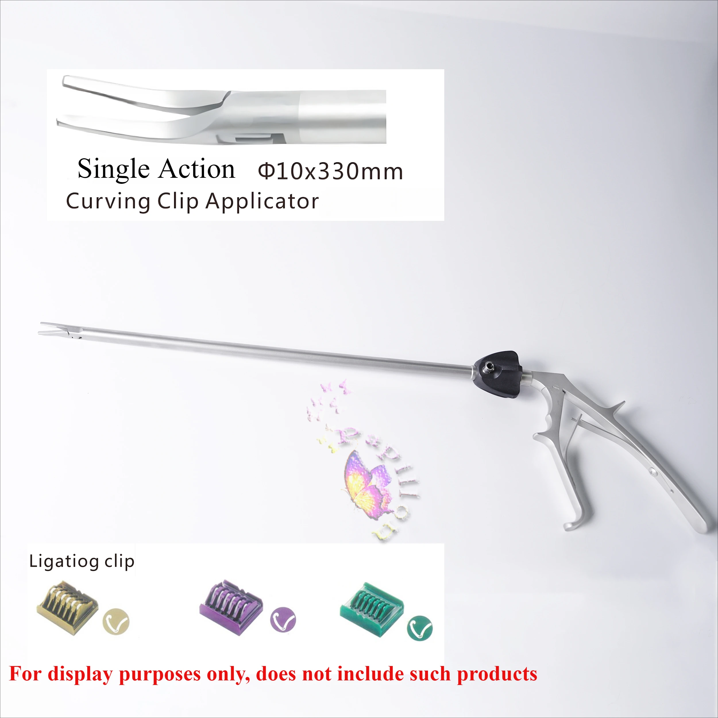 Laparoscopic Titanium Clip Applier Ligation Clips Applicator Single Action Instruments Forceps 5mm/10mm