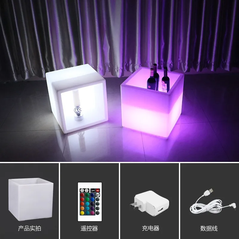 LED light-emitting combination wine cabinet remote control colorful waterproof charging activity decoration wine cabine