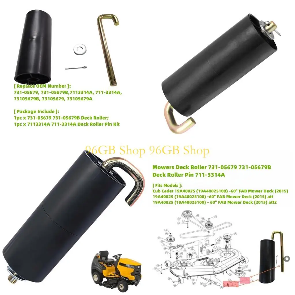 

96GB Strong Strength Lawn Tractor Roller with Reinforced Mounting Brackets Upgrades