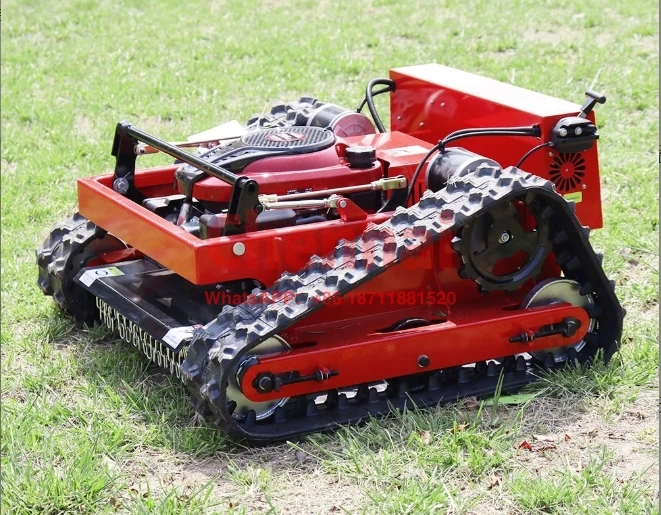 All Terrain Self Propelled 4-stroke Grass Weeder Remote Control Agricultural Lawn Mower with Engine