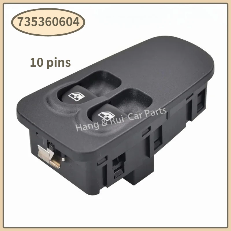 735360604 735360605 For Fiat Lancia Ypsilon 1.2 JTD 1.4 2003-2011 New Front Left /Right Power Window Control Switch