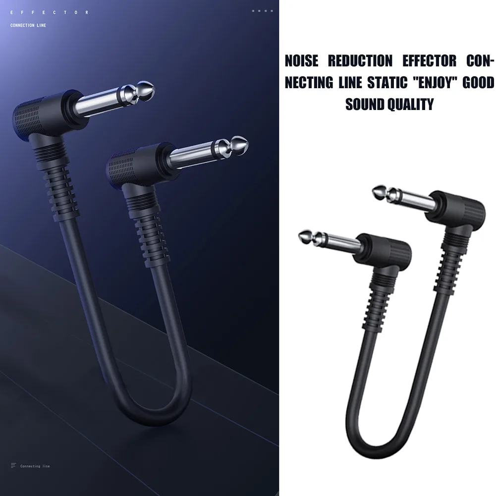 6.35 Electric Guitar Bass Effect Pedal Cable 15cm Guitar Amplifier Patch Cord