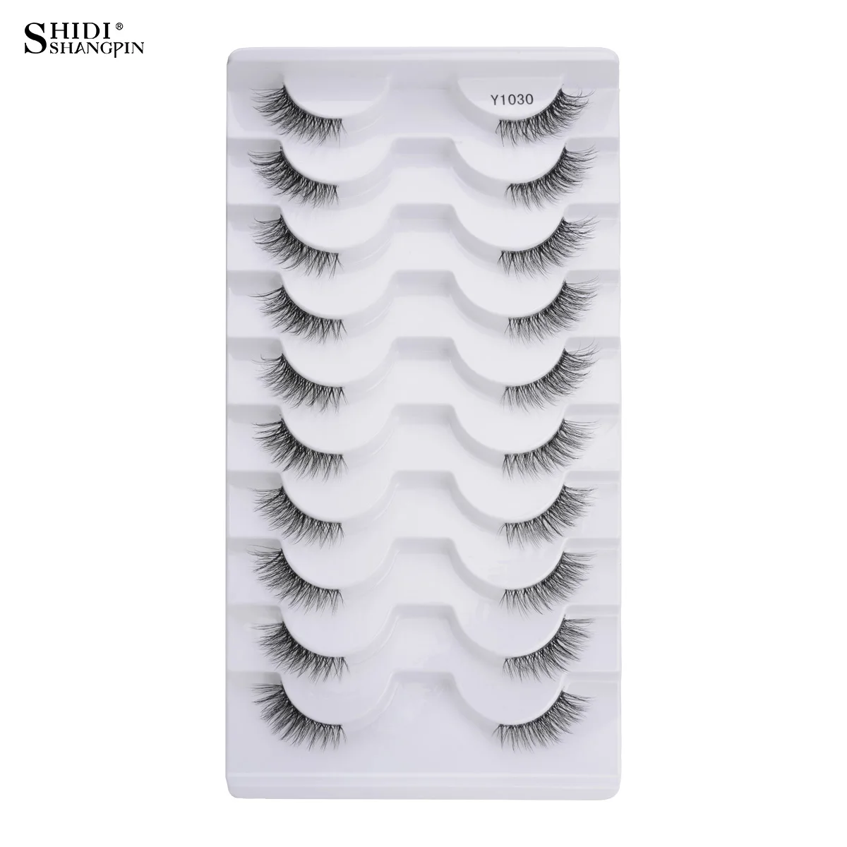Neue Halbe Wimpern Falsche Wimpern 5/10 Paar 3D Nerz-Wimpern Natürliche Wimpernverlängerung Katzenaugen-Wimpern Make-up Faux Cils Fox Lash – Detail 2