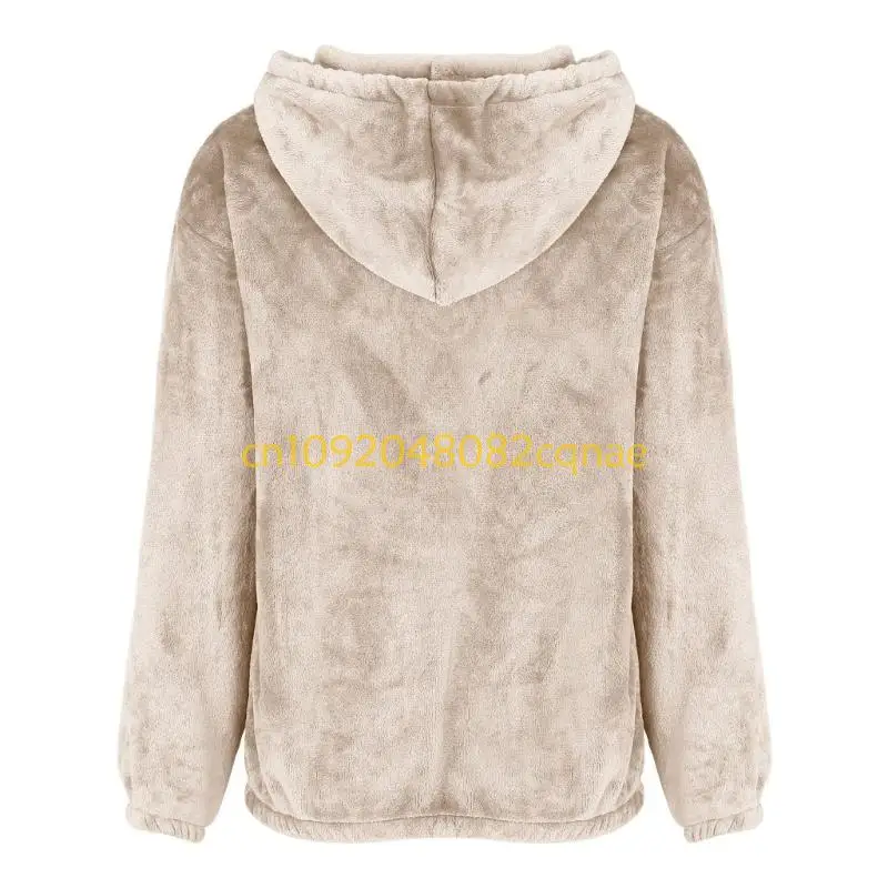 Soft Fleece Lined Women's Hooded with Easy Front Zip Access and Convenient Pockets for Comfort in Winter Weather