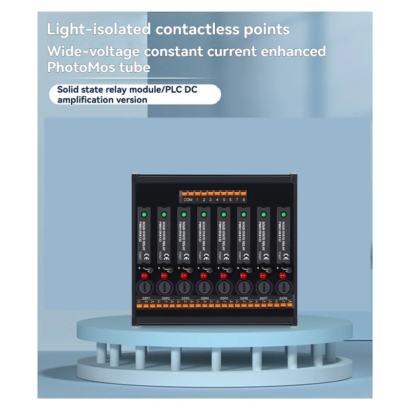 【Exclusive!】DC Inline Solid State Relay Module RT-SSK Non-Contact DC PLC AC Amplifier Board 5-24V Fuse Protections