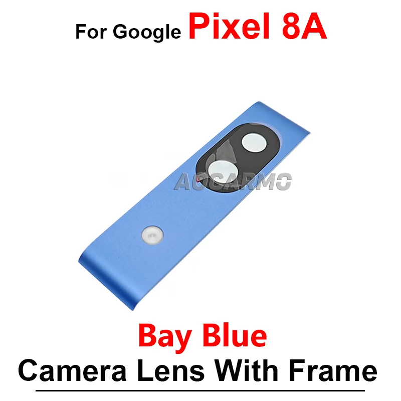 

For Google Pixel 8A 7A Back Camera Lens With Frame Replacement Parts
