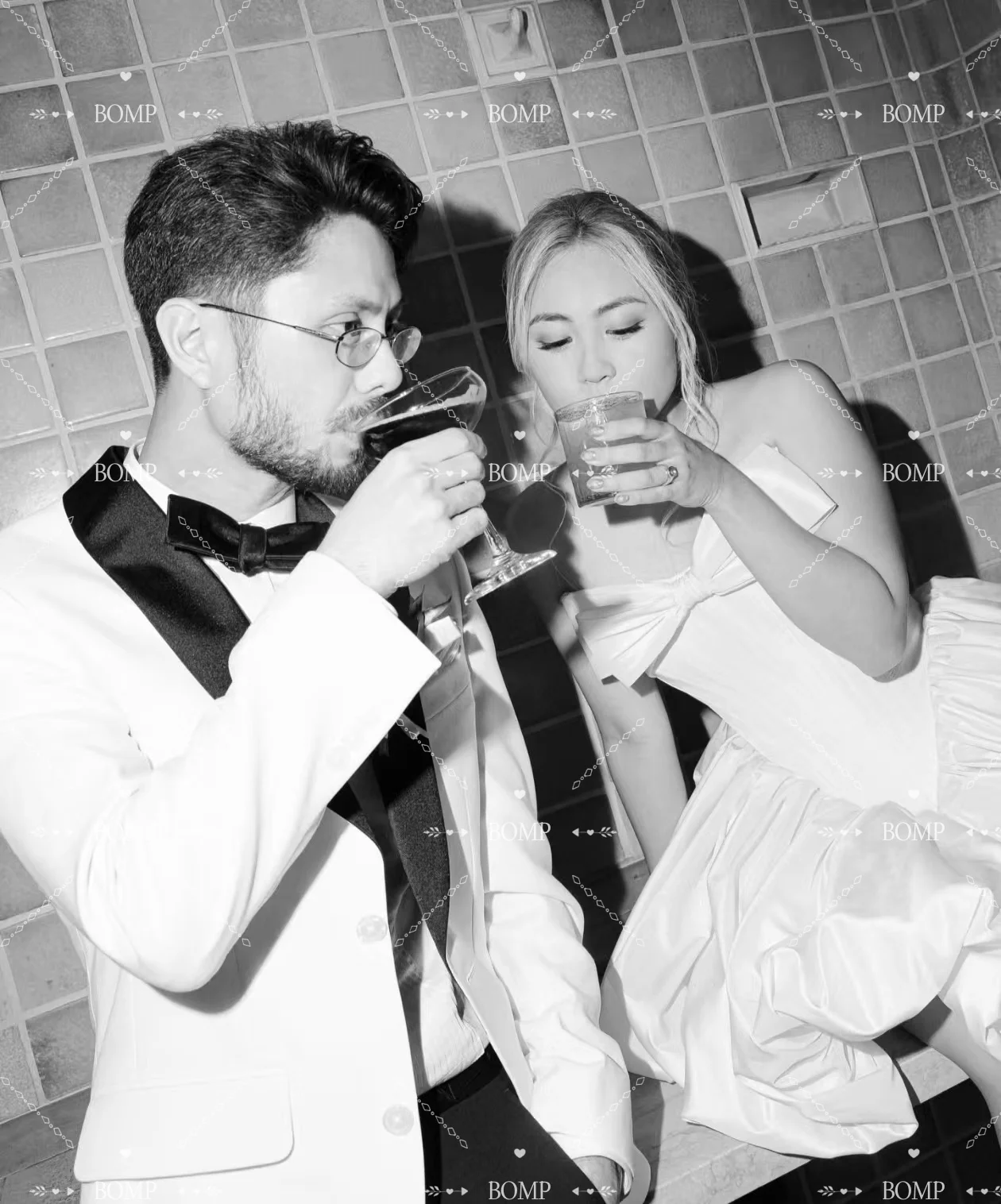 BOMP Vintage Mini robe de soirée de mariage sans bretelles nœud drapé a-ligne ivoire Satin Occasion spéciale courte femme robe de bal personnalisé