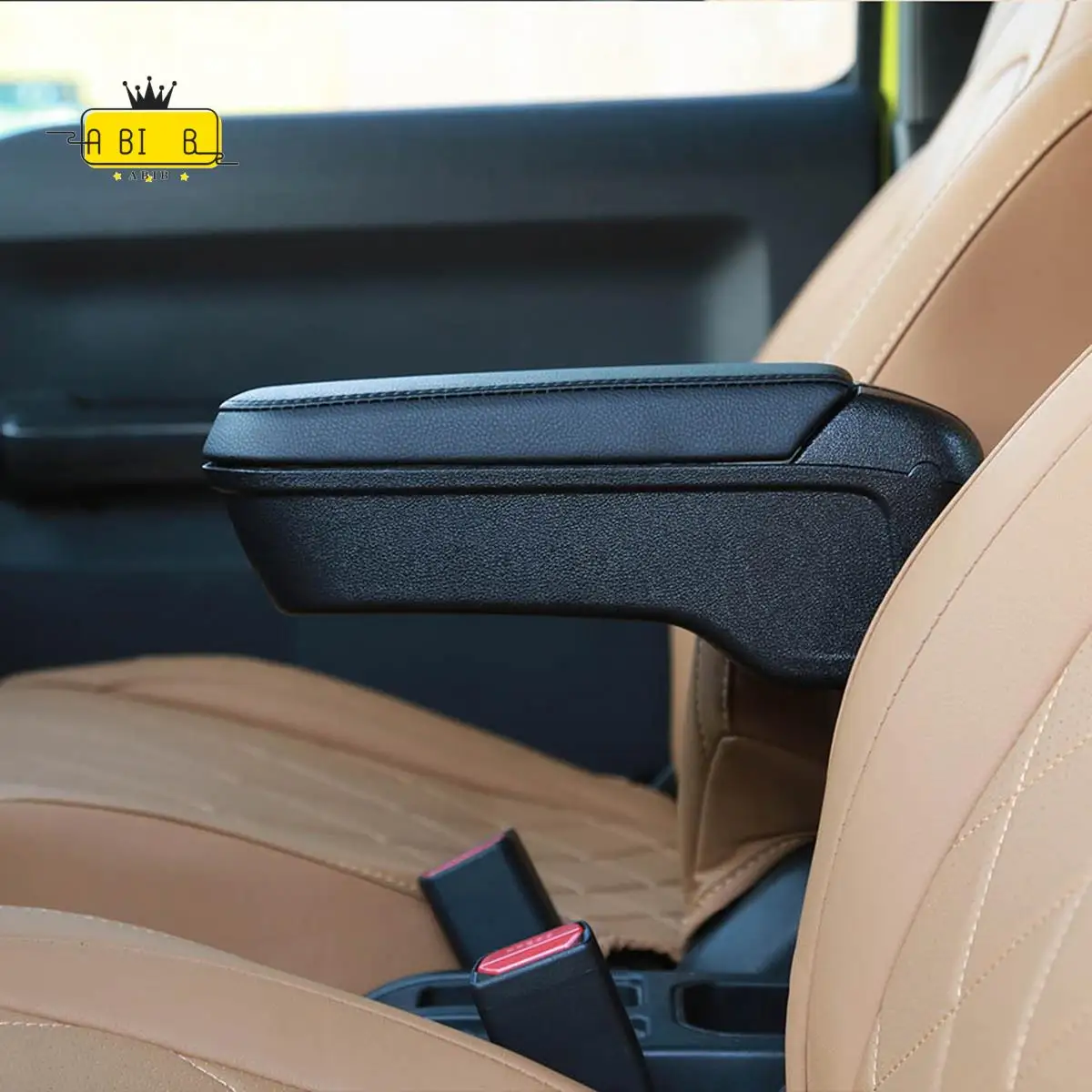 

ABIB -New Central Armrest Box For Jimny 2018-2022 JB64W JB74W Car Storage Box Gear Shift Tray Interior Accessories