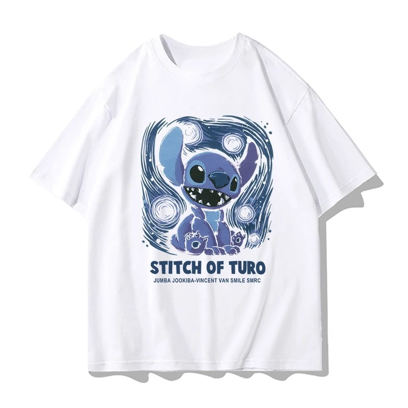 

2025 футболка с коротким рукавом в стиле аниме Диснея, женская вязаная детская свободная многофункциональная хлопковая куртка с коротким рукавом и половиной рукава