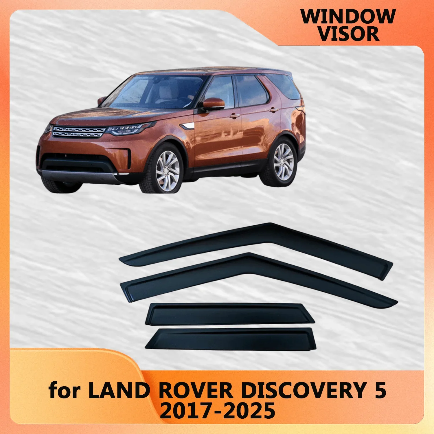

Window Visor for LAND ROVER DISCOVERY 5 2017 2018 2019 2020 2021 2022 2023 2024 2025 Wind Deflectors Rain Guards Door Visor Vent