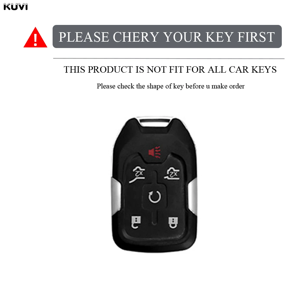 6 Buttons TPU Car Key Case Cover for Chevrolet Silverado GMC Sierra 1500 2500HD 3500HD Terrain Acadia 2020 2021 2022 Keychain view 4
