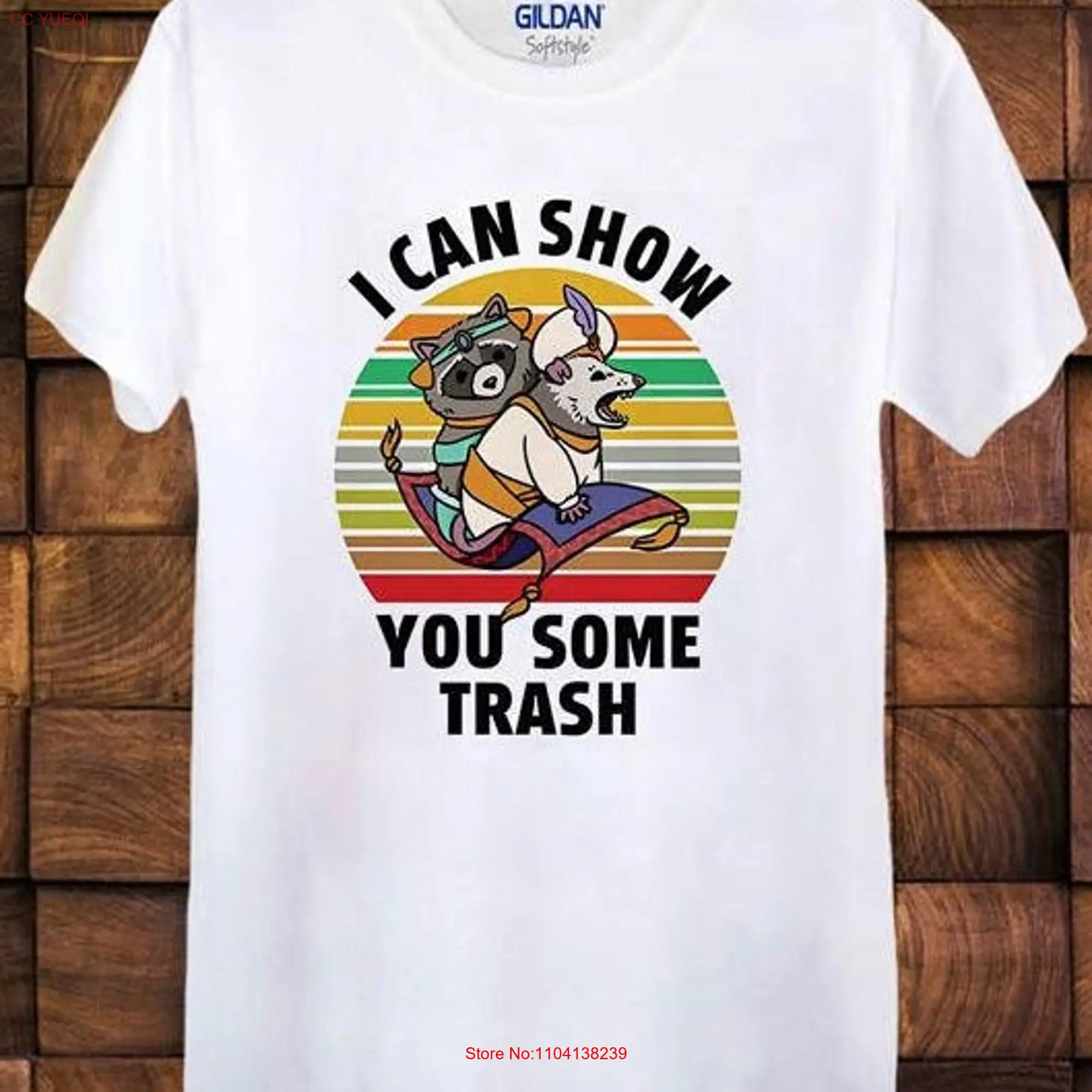 I can Show you Some Trash Raccoon Possum Funny T Shirt Ideal Present Men s Ladies Top Cult long or short sleeves