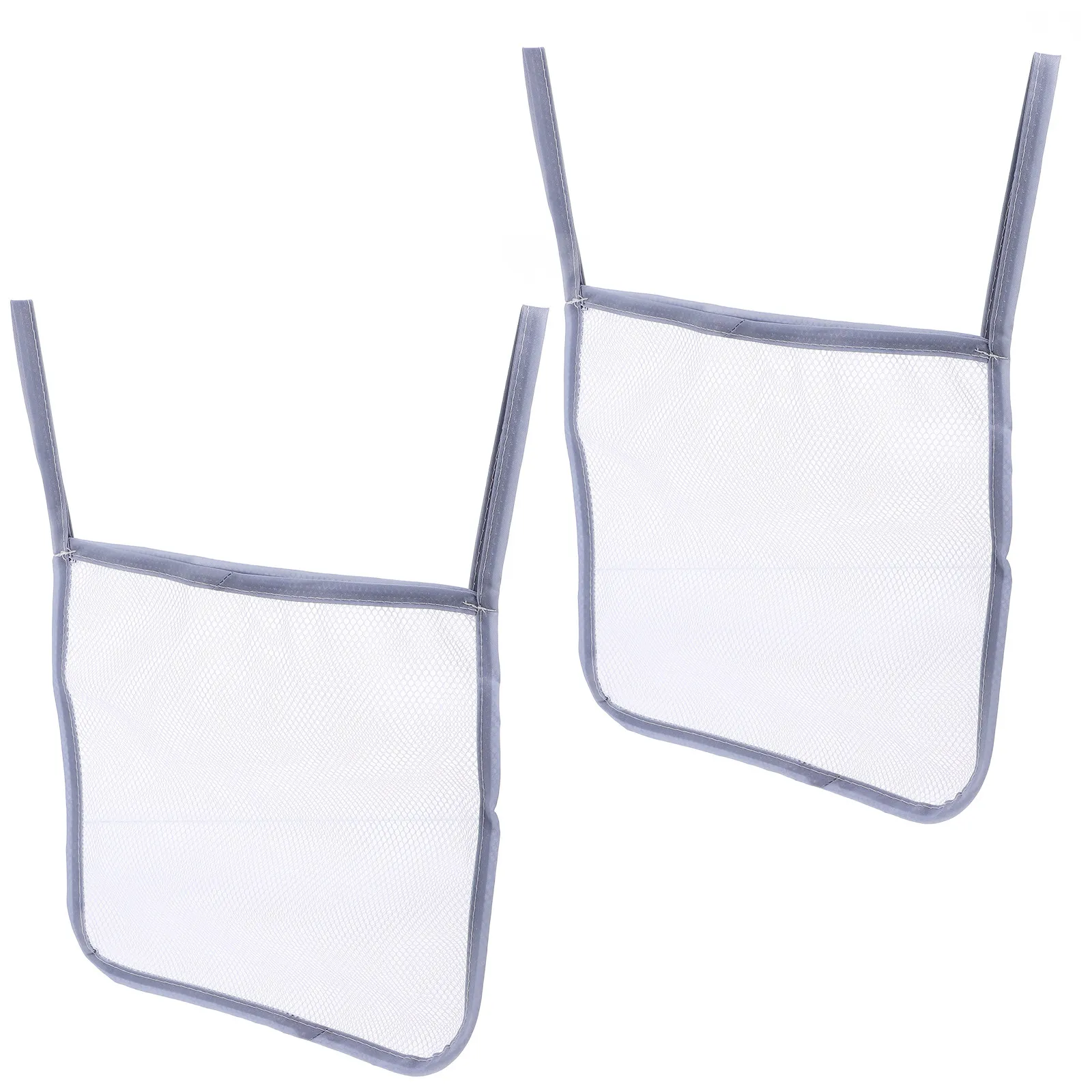 2Pcs Stroller Storage Net Bag Heavy-Duty Mesh Hanging Organizer for Baby Stroller Side Mount Easy Access Diaper Pacifier Rattle