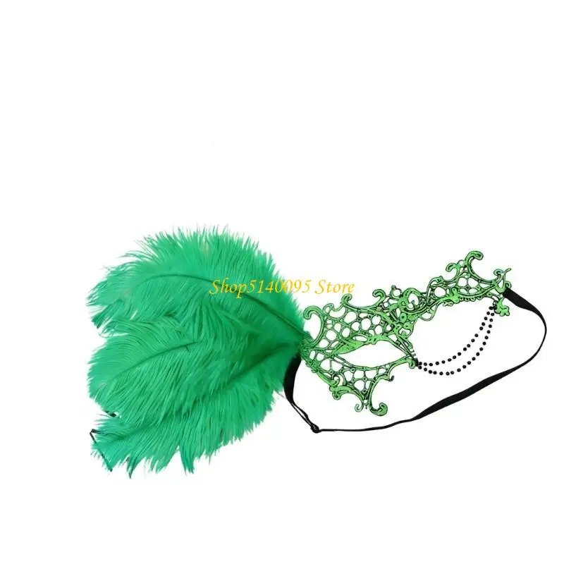 DXAE Máscara disfraces encaje con diamantes imitación, máscara veneciana para mujeres, Halloween, Navidad, media