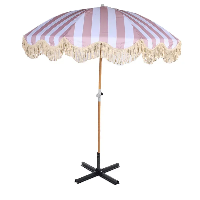 

HighQuality Sun umbrella sunscreen beach umbrella seaside pool courtyard camping sunshade fringed umbrella cross-border onsale