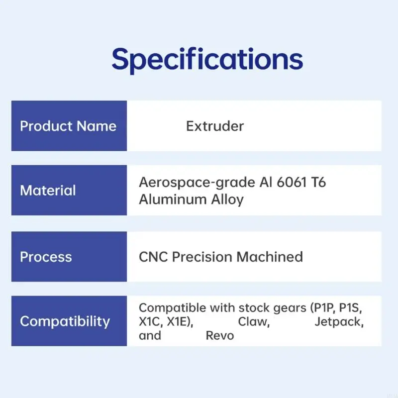 Aluminium Extruder untuk Lab P1P P1S X1C X1E Pengalaman Pencetakan 193a