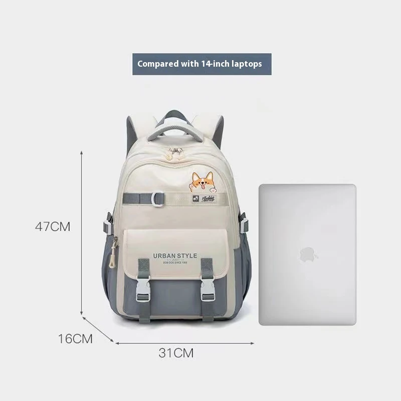 Mochila de gran capacidad para mujer, morral femenino de estilo universitario, ideal para viajes, estudiantes de secundaria, a la moda, novedad de 2024