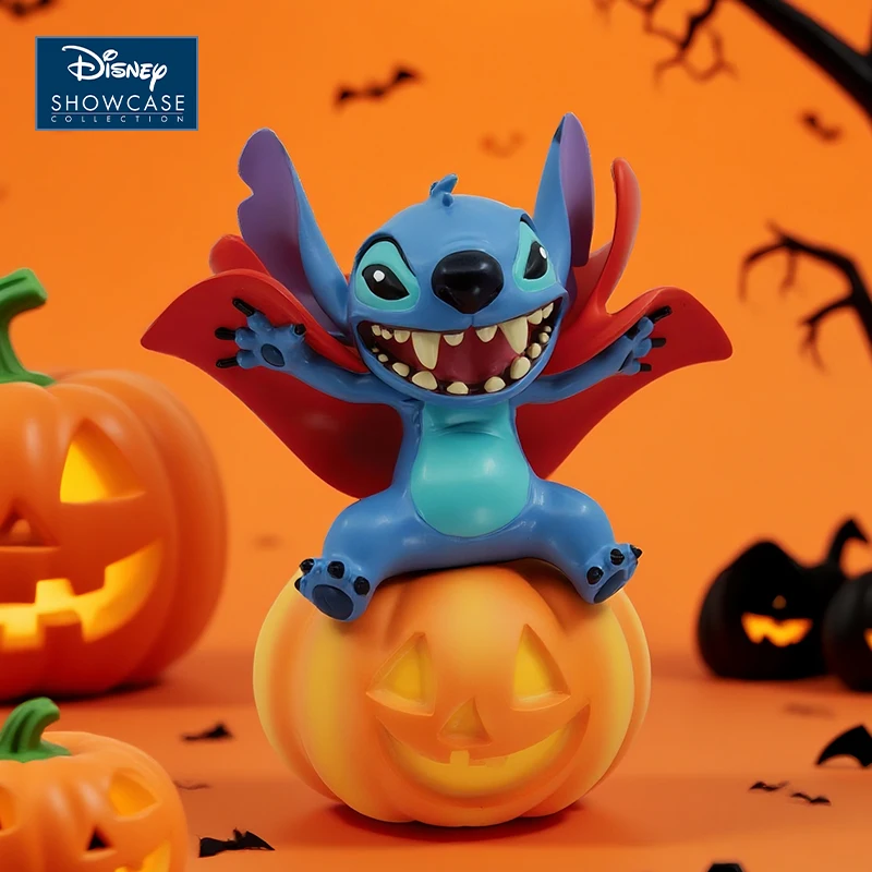 

Disney & Stitch Halloween Pumpkin Figurine - Lilo & Stitch Toy-A cute trick-or-treat gift for friends and family this Halloween.