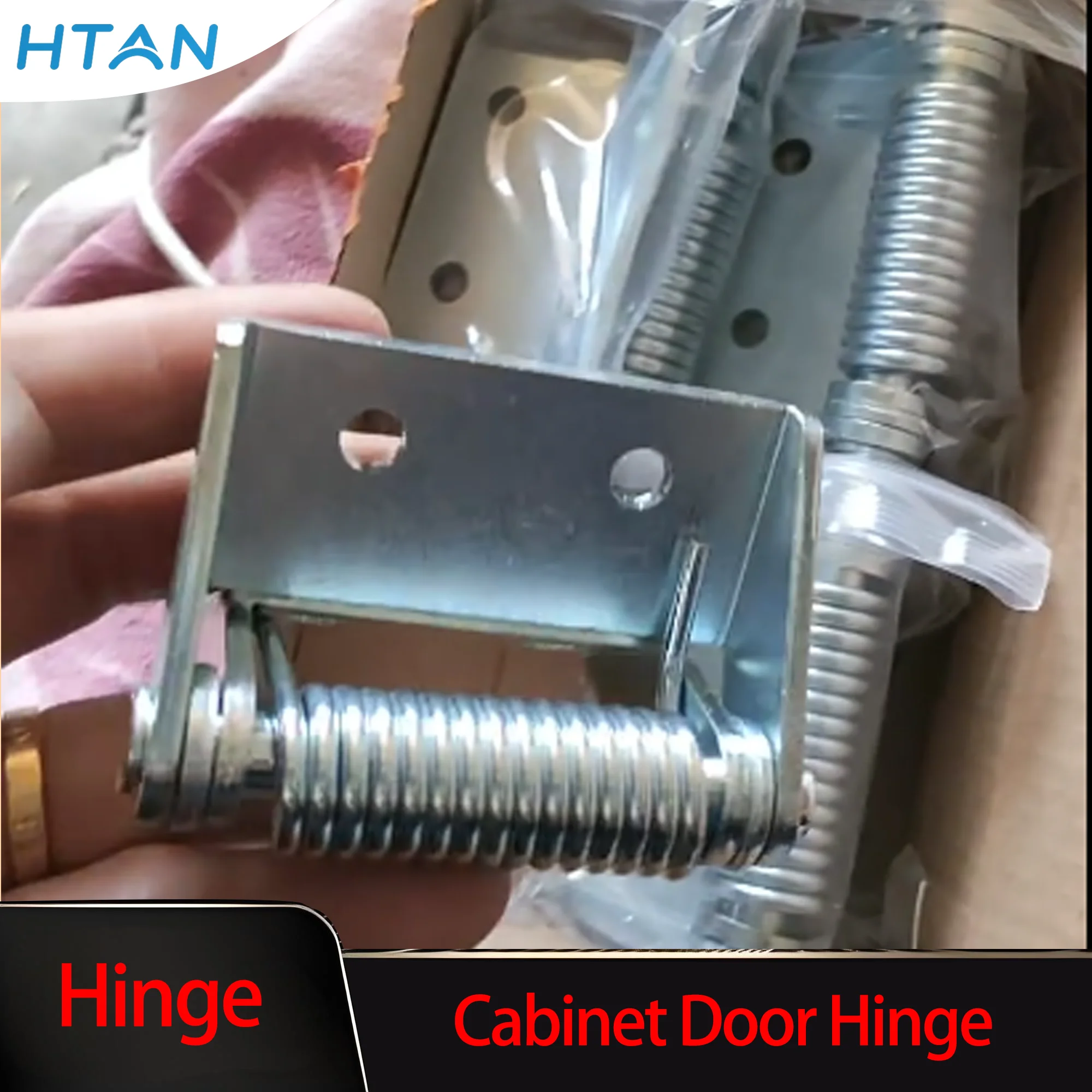 5pcs Large Load Bearing Self-Closing Hinge Iron Galvanizing Durable Door Hardware for Home Improvement with Return Spring