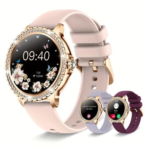 Relojes inteligentes para mujeres para Android y iPhone Reloj con pantalla completamente táctil Más de 100 modos deportivos Reloj rastreador de ejercicios